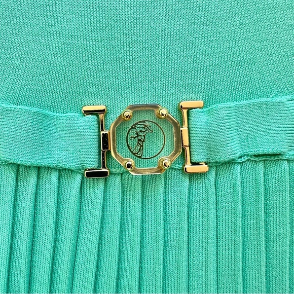 Versace Collection dress mint color size 46IT or 10 US Retail 1500$ - Picture 7 of 12